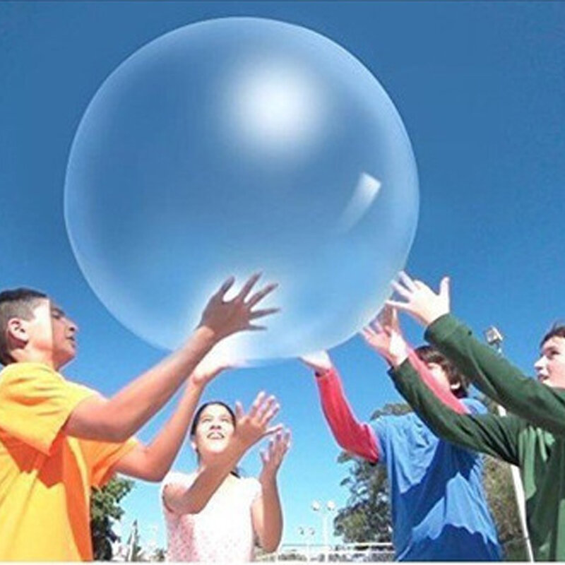 40/50/70Cm Midden Opblaasbare Water Ballon Bal Tpr Bubble Bal Zonder Luchtpomp Outdoor Water Park ouder-kind Speelgoed