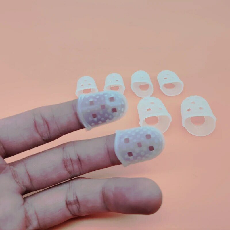 Housse de Protection des doigts de guitare en Silicone, 12 pièces, protège-doigts antidérapants, pour ukulélé