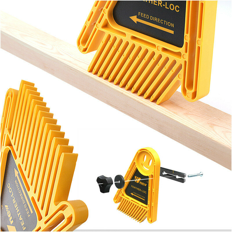 Multi-purpose pena loc board conjunto duplo featherboards mitra calibre para carpintaria máquina de gravura slot diy ferramentas