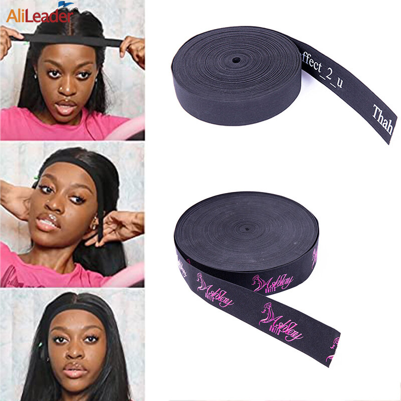 Elastico personalizzato per parrucca fasce elastiche larghe 1.5/2/2/3/3/Cm per realizzare parrucche nastro elastico per cucire ad alta elasticità nero