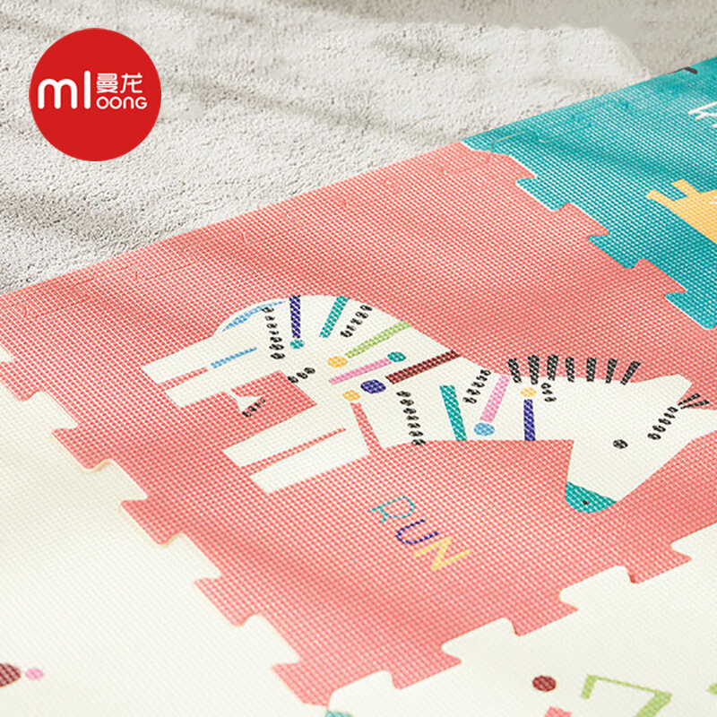 Mloong XPE-esteras de juegos para bebés, 58x58x2cm, tapete más grueso de espuma para niños, alfombrilla de puzle para sala de juegos de Chico, alfombra impermeable