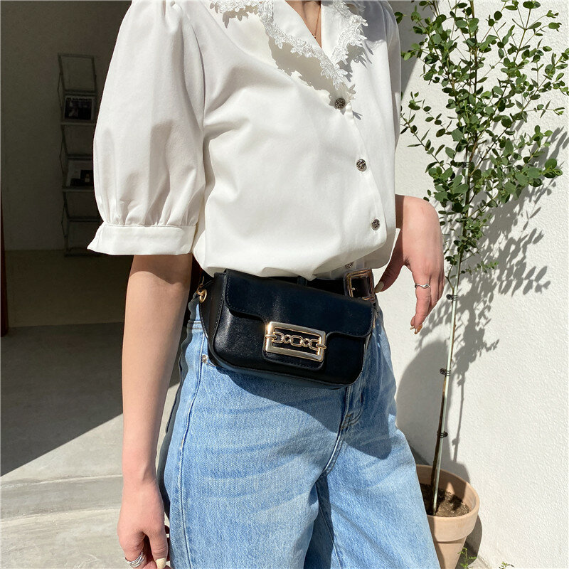 Bolso de hombro pequeño cuadrado para mujer, exquisito bolso cruzado de cuero de lujo con decoración de cerradura de Metal, venta al por mayor, 2021