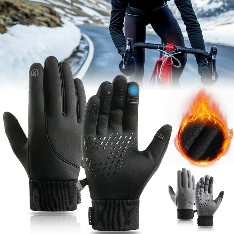 Gants d'hiver pour femme, gants thermiques à écran tactile en