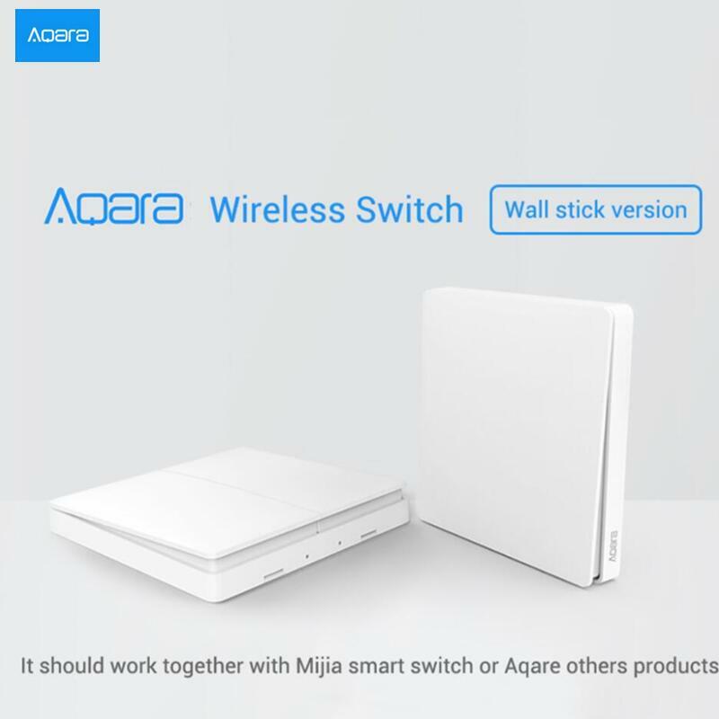 Aqara-interruptor inteligente de luz 2.4ghz, interruptor sem fio com controle remoto zigbee, aplicativo para smart home