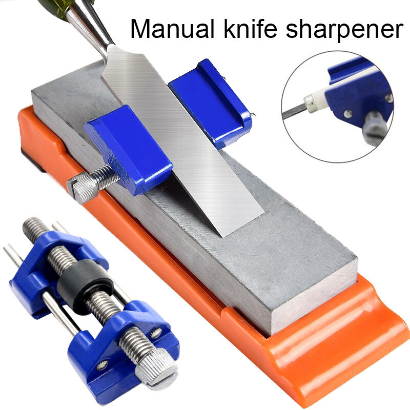 Afilador de cuchillos Manual de 94mm, cincel de madera de Metal, herramientas abrasivas, afilador de cuchillas, herramienta de pulido para carpintería, planchas de hierro