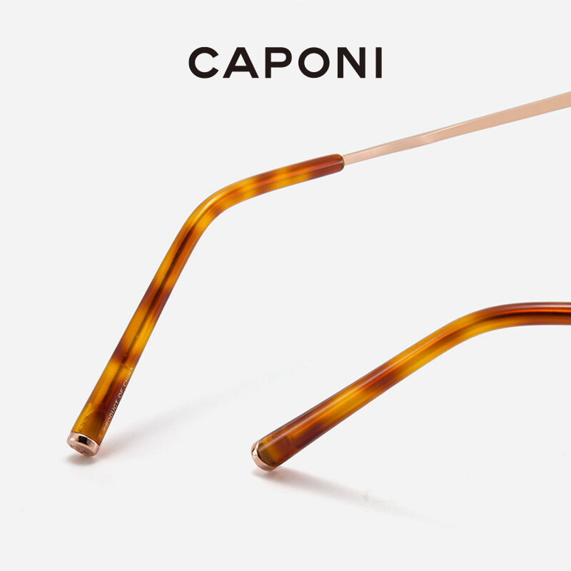 CAPONI-gafas de protección contra rayos azules para mujer, lentes ópticas de ordenador, ligeras, diseño de moda, marco de ojo, JF1822