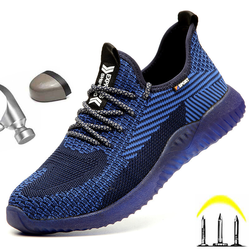 Рабочие безопасные ботинки, мужские ботильоны, летние дышащие легкие ботинки, маслостойкие кроссовки, бесплатная доставка, 2021