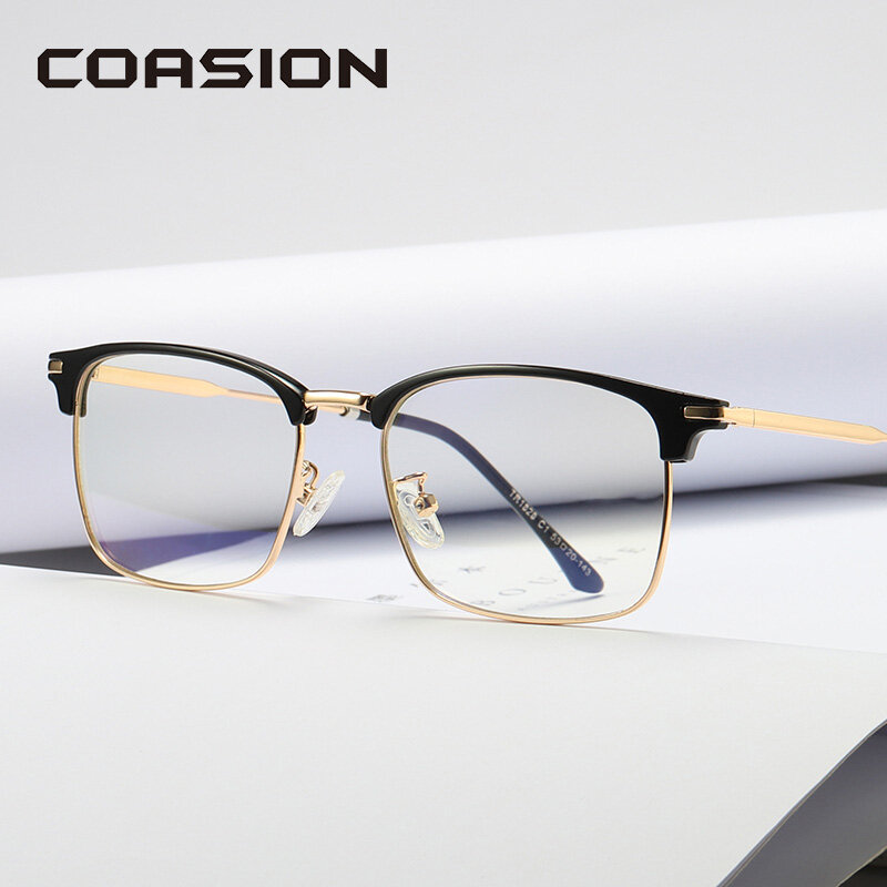 COASION Metal Frame Blue Light Blocking Glasses for Men Women Bluelight Glasses Computer Reading/Gaming/TV/Eyeglasses CA1205