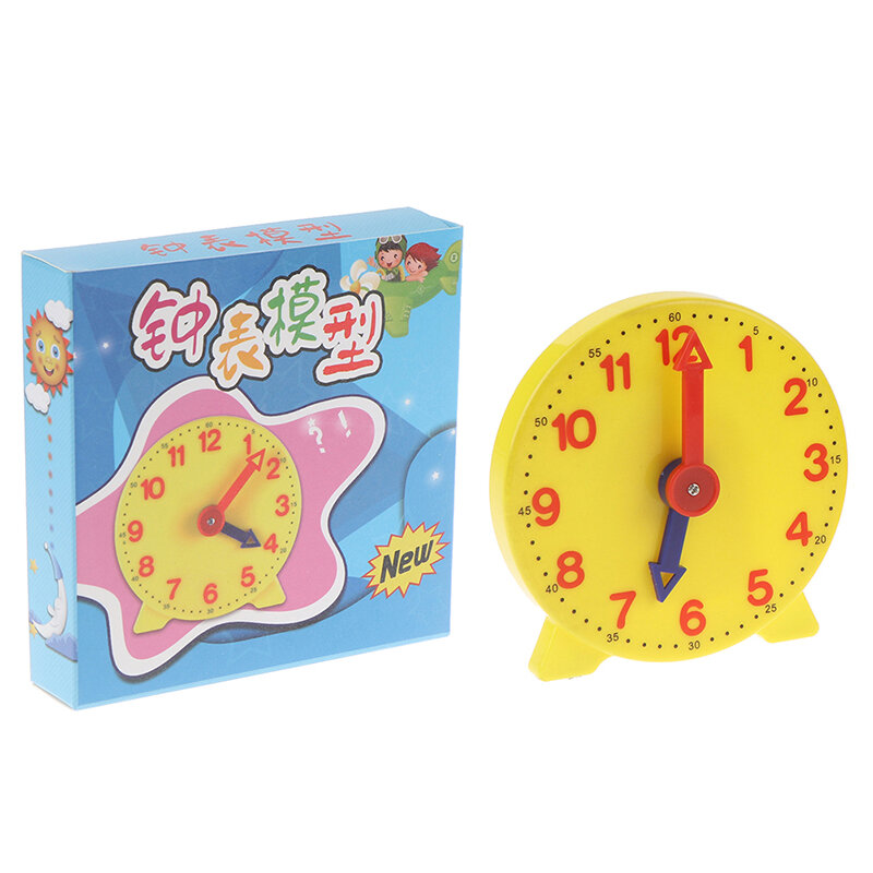 3 Styles Montessori Student Learning Clock Time Teacher Gear Clock 4 Inch 12/24 Hour