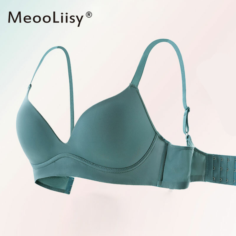 MeooLiisy Seamless Bra Wire Free Brassiere Top Natural Rubber Pad Women's Underwear Sexy Intimates Women's U Shaped Bra