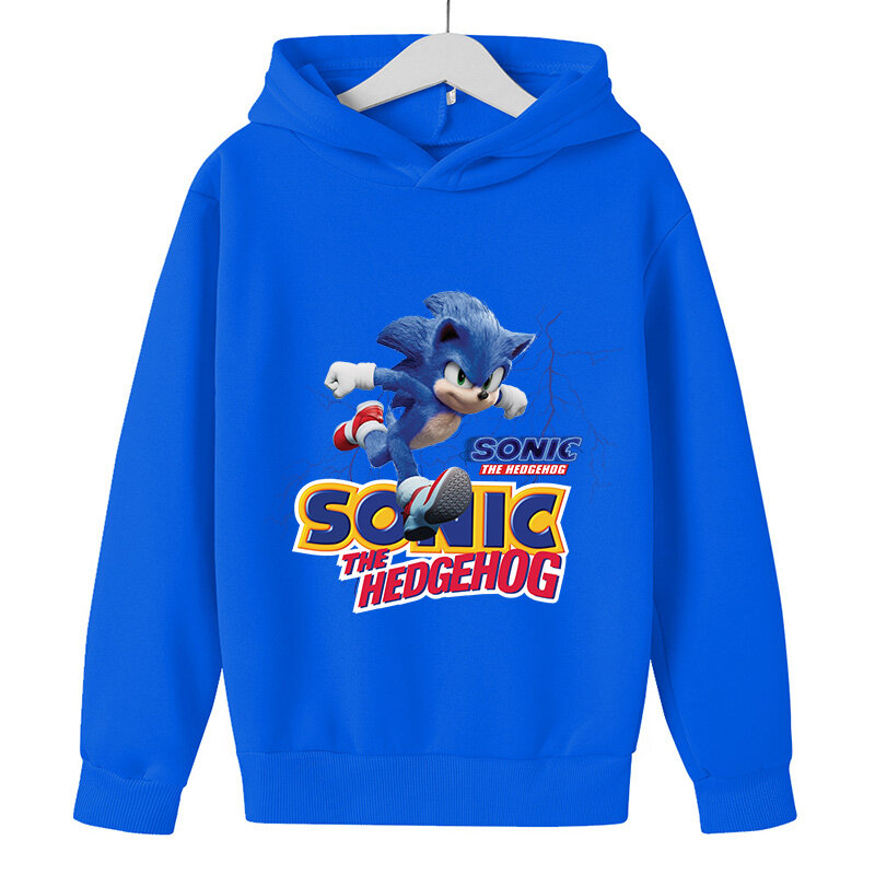 Crianças jaqueta sonics pop it anime roupas para adolescentes meninas traje pequeno algodão sweatershirt com capuz crianças casaco ouriço