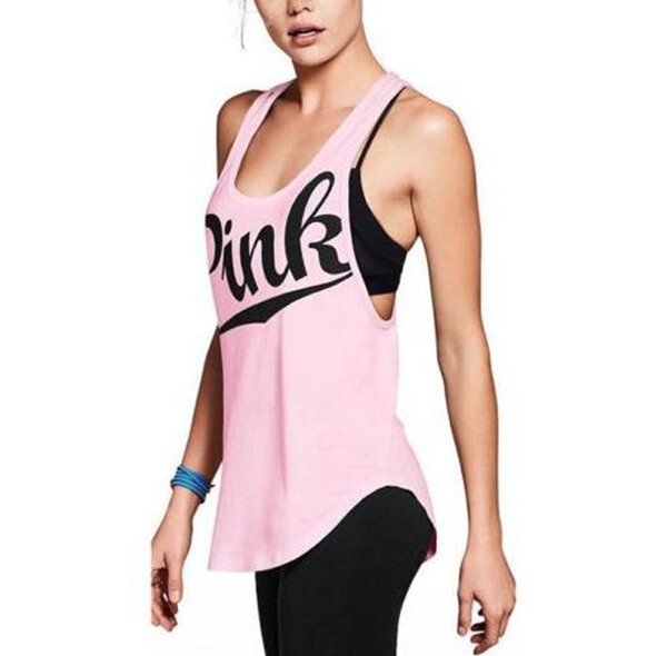 Hirigin-débardeur de Yoga pour femmes, pour l'étirement, sans manches, t-shirt rose ample, vêtements de sport, nouvelle collection décontracté