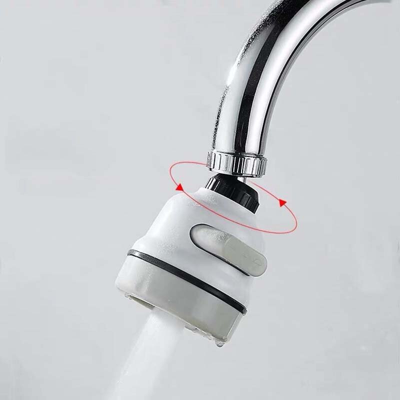 NEWKitchen Kran Shower Air Rotasi Filter Menyesuaikan 360 Memutar Hemat Air Kamar Mandi Shower Disaring Kran Aksesori