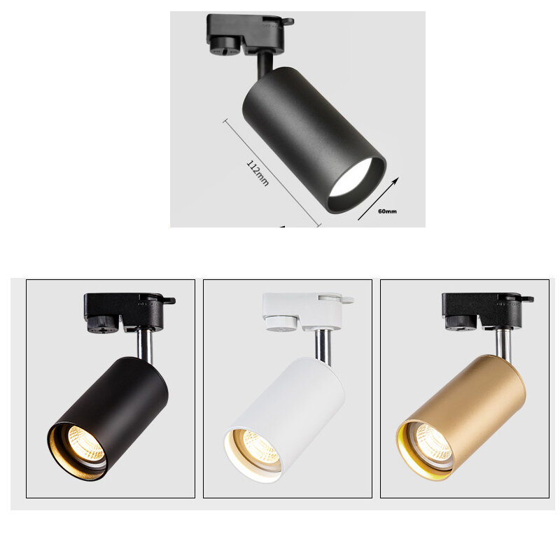 LED Track Light Clothing Store Window Showrooms Exhibition Spotlight 10w GU10 Spot Lamp Ceiling Rail Traditional Collection