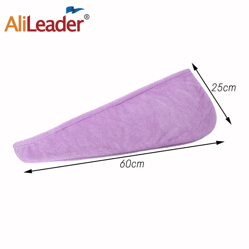 Alileader 1Pcs Twist Trockenen Dusche Mikrofaser Haar Wrap Handtuch Hut Trocknen Schnell Trocknend Turban Super Saugfähigen Handtuch Hut Für frauen