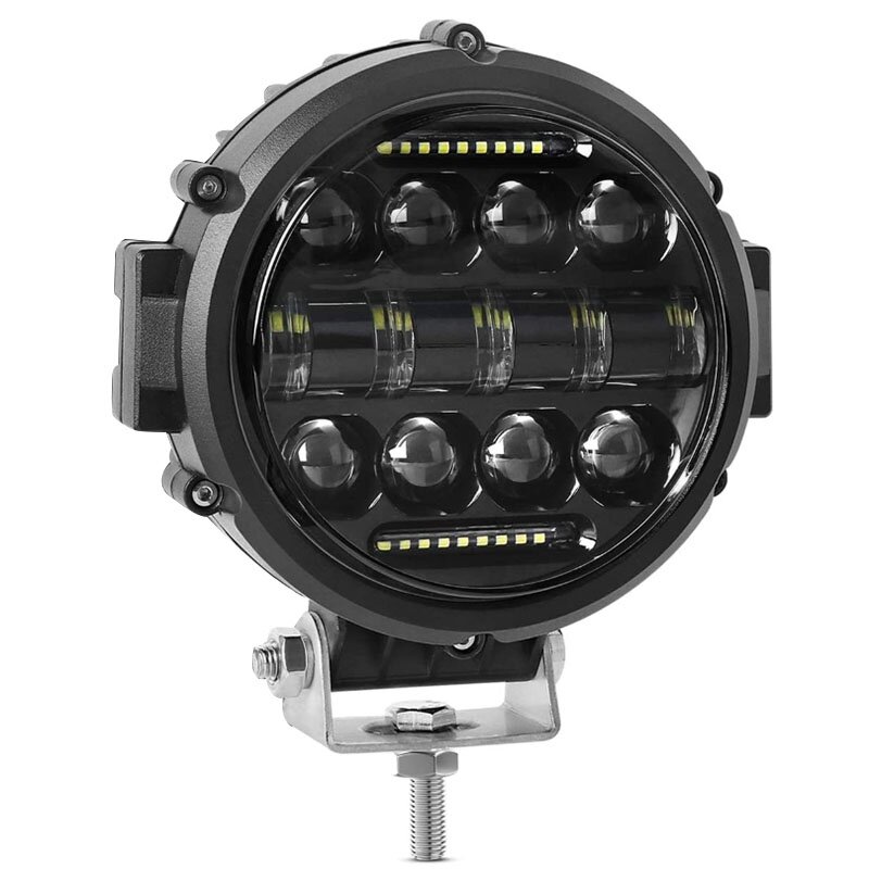 Lampe de travail à LED ronde, faisceau combiné à projecteur 60W, feux de jour, feux de conduite hors route pour camion SUV