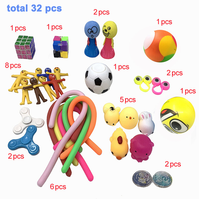 Ensemble de jouets sensoriels Anti-Stress pour adultes et enfants autistes, Anti-anxiété, calmant