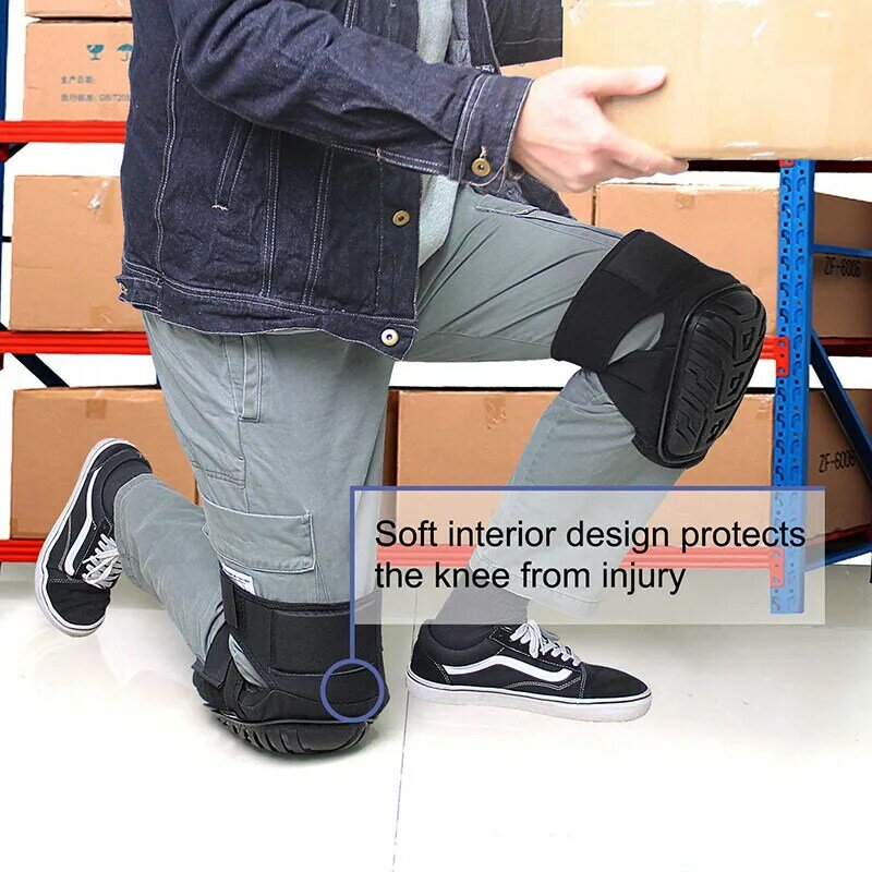 Ochraniacze na nogi motocyklowe ochraniacze na kolana z regulowane ramiączka bezpieczna poduszka żelowa EVA powłoka z PVC ochrona kolan ochraniacze na kolana do pracy nowość