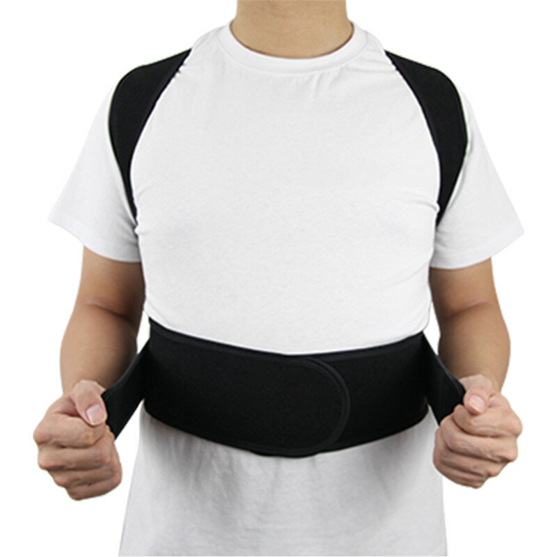 Adjustable Corrector massage Back Support Shoulder Lumbar Brace Support Corset Back Belt Massage Tools for Men Dropshipping