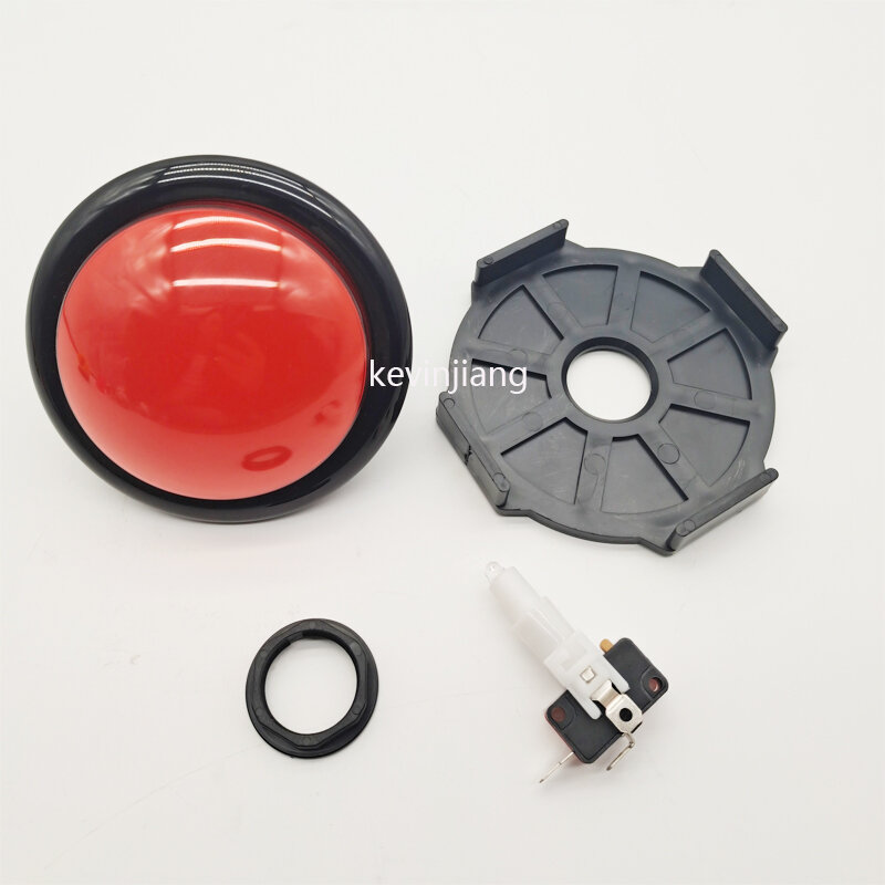 Botão de jogo, led, 12v, com microinterruptor, botão dome grande, 100mm, várias cores