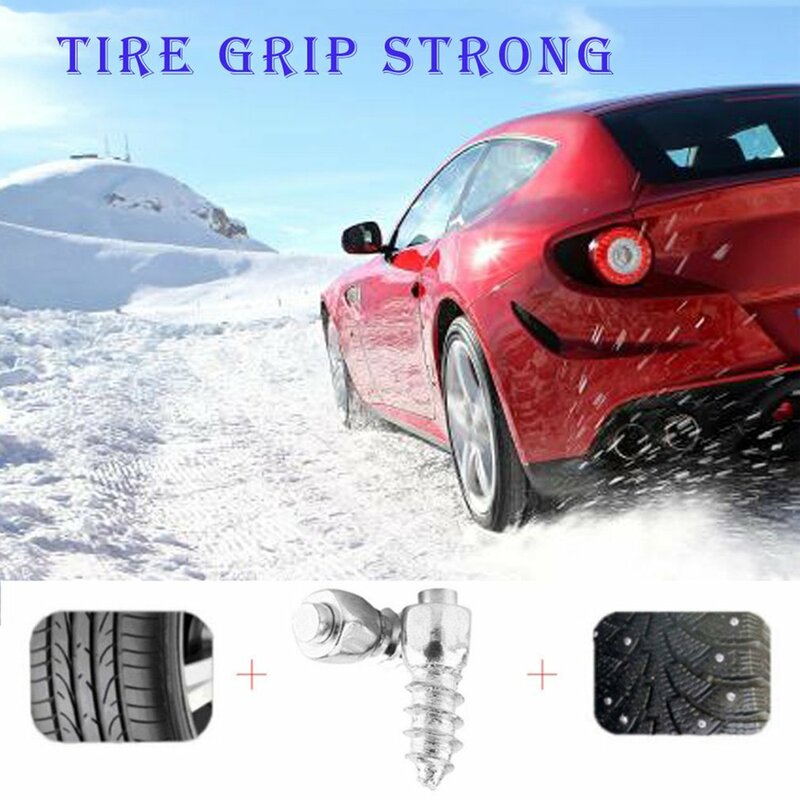 Clavos de acero de tungsteno antideslizantes, pernos duraderos para neumáticos de coche, Atv, emergencia de invierno, 4x12mm, 100-400 piezas