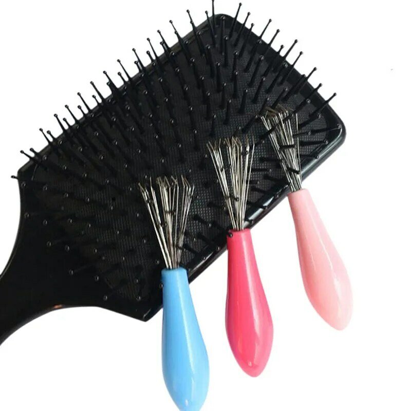 Cepillo de pelo Mini para el cuidado del cabello, herramienta integrada, limpiador de pelo, mango de plástico, cepillo de pelo, herramientas de estilismo de salón
