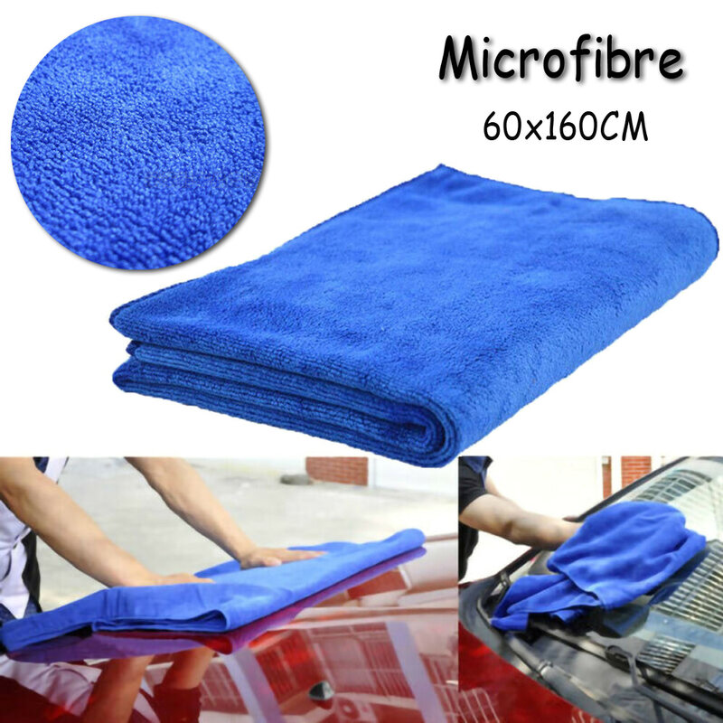 Serviette de nettoyage de voiture en Microfibre, tissus doux, fournitures légères, 60x160cm