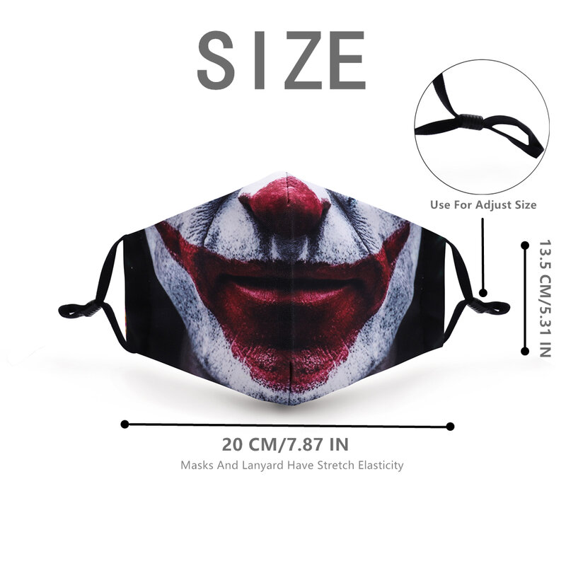 Fashion Reusable Protective PM2.5 Filter Printing mouth Mask anti dust Face mask Windproof Mouth-muffle bacteria proof Flu Mask
