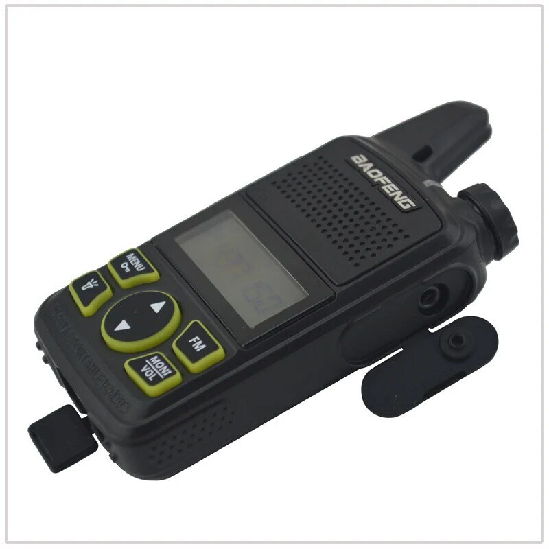2pcs x baofeng mini walkie talkie BF-T1 uhf 400-470mhz 1w 20ch pequeno mini rádio portátil em dois sentidos do presunto fm com fone de ouvido