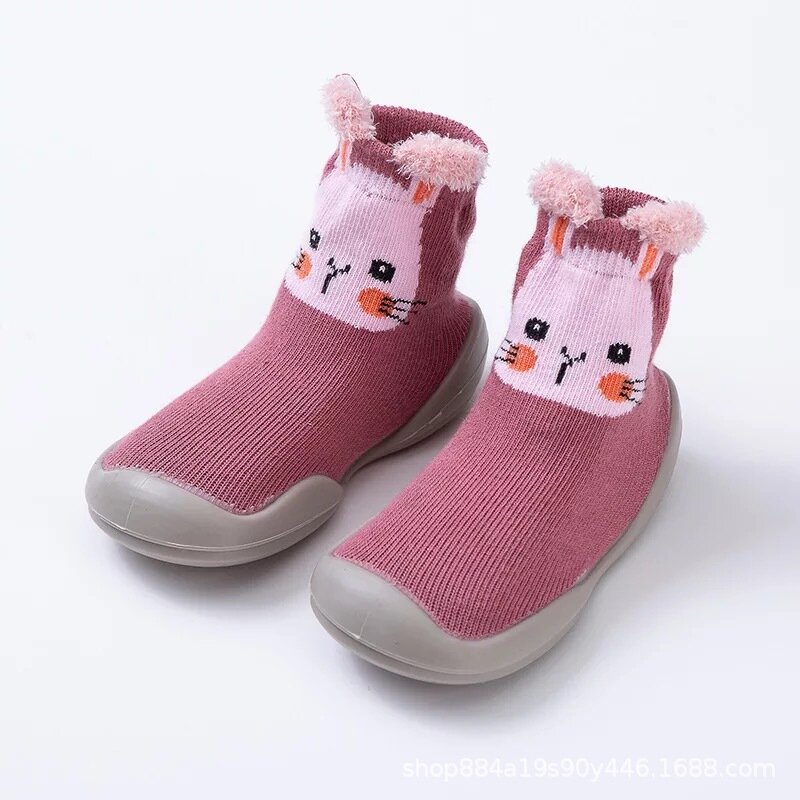 Baby Boy Girl Shoes Autumn Winter Spring Infant Nonslip Sock Kid Soft Rubber Sole Sock Toddler Shoes Anti-slip Floor Socks Shoes