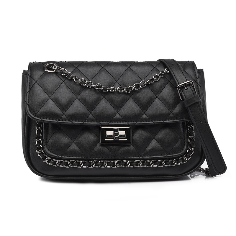 Luxury Designer Shoulder Bags Female Chain Sac Diamond Lattice Crossbody Bag for Girls Leather Square Flap Bags Brand Handbags