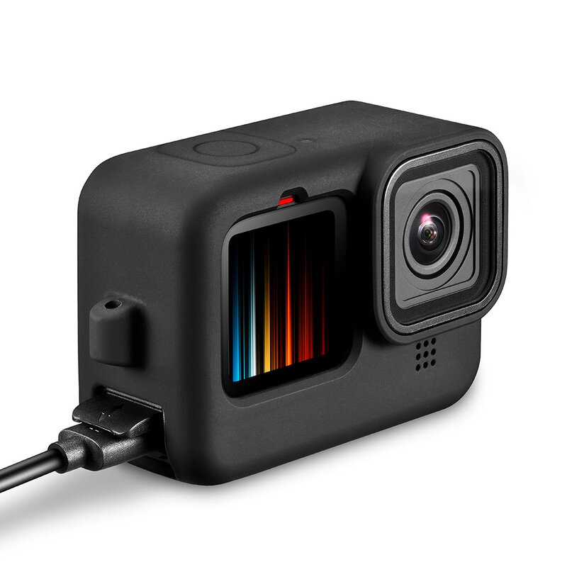 2022 Pin Mặt Dành Cho GoPro Hero 10 9 Đen Pin Rời Cửa Nắp Sạc Cổng Cho GoPro 9 goPro 10