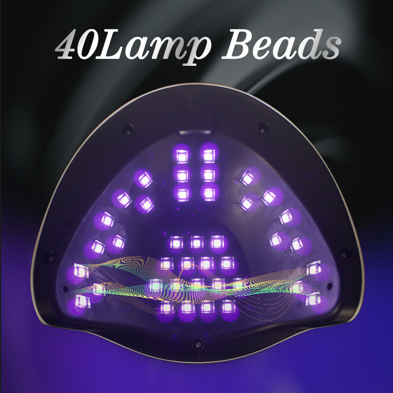 매니큐어를위한 UV LED 네일 건조기 UV 젤 광택 스마트 센서가있는 빠른 건조 네일 램프 전문 살롱 네일 아트 장비 사용