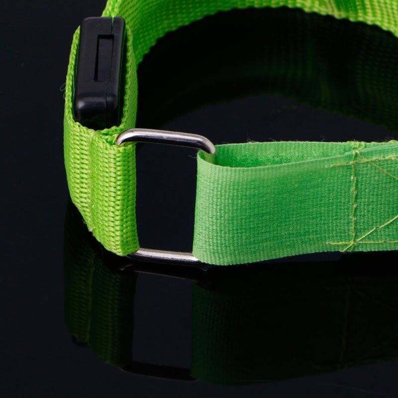 Cintura di sicurezza riflettente della cinghia del braccio della fascia da braccio della luce del LED per trasporto di goccia corrente di riciclaggio di notte