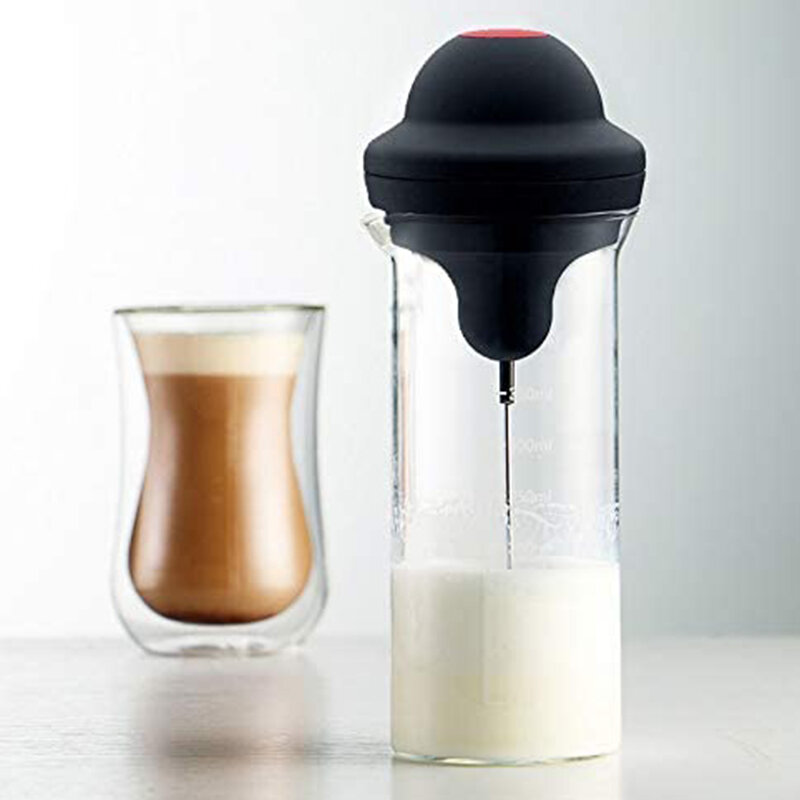Espuma de leite elétrica foamer máquina de espuma de café misturador de agitação de leite bateria copo de jarro de espuma de leite