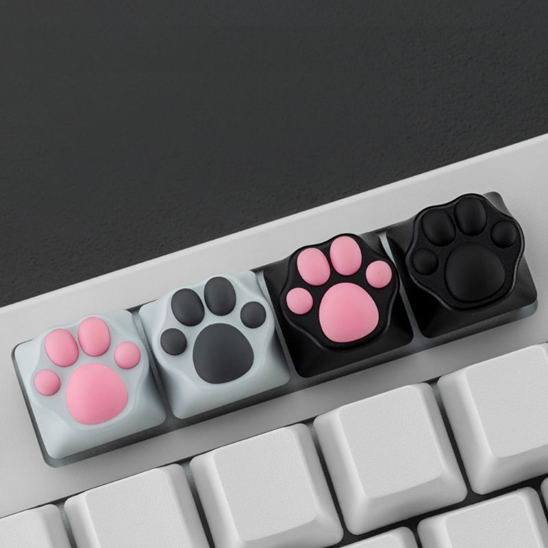 Kepribadian Disesuaikan ABS Kitty Paw Artisan Cakar Kucing Pad Keyboard tombol untuk Cherry MX indah lucu Kreatif Kucing cakar Kunci cap