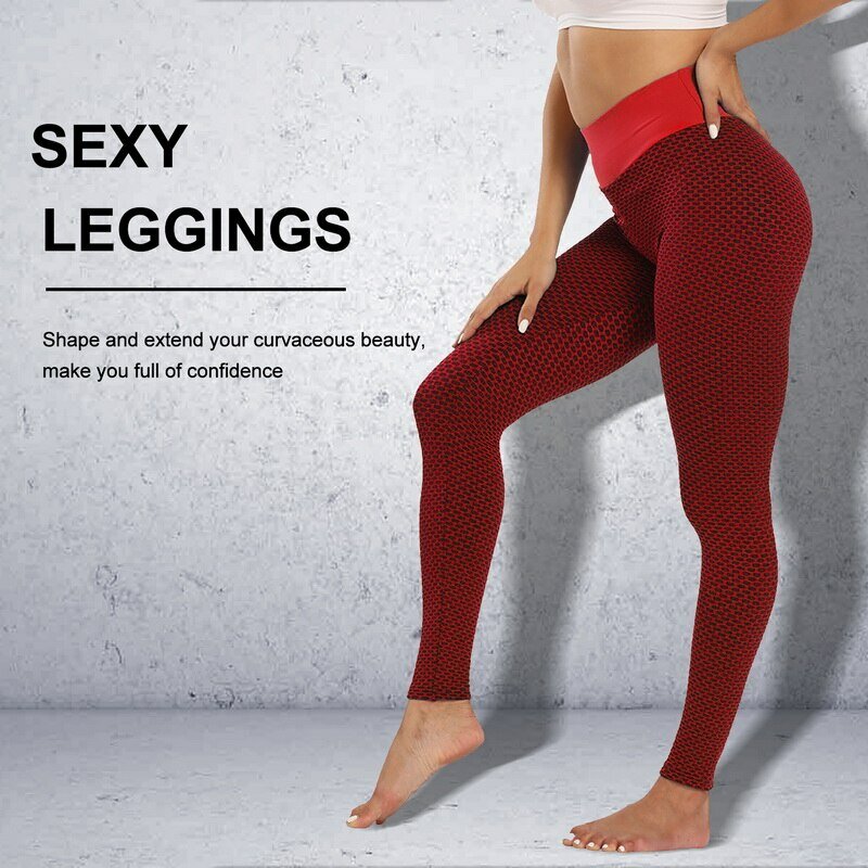 Red Panty Yoga Broek Vrouwen Naadloze Hoge Taille Leggings Ademende gimnasio arriba Kleding Meisje Yoga Broek