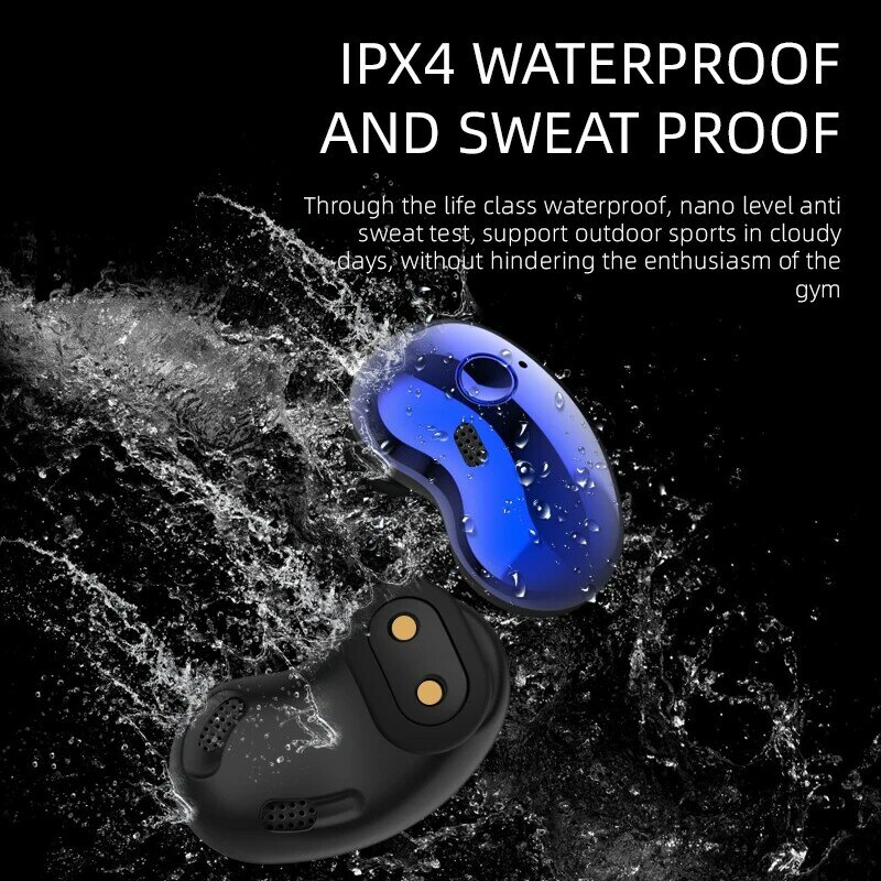S6 Plus Headsets Noise Cancelling Earbuds Wireless Bluetooth Earphone Sports In Ear buds For Samsung Galaxy All Smart Phones