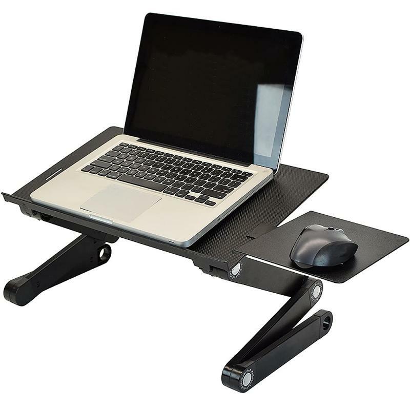 Adjustable Portable Folding Laptop Desk 360-degree Rotating Computer Desk Creative Household Office Computer Desk Furniture HWC
