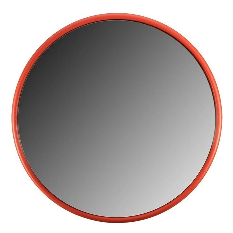 30Cm Wide Angle Security Road  Curved for Indoor Burglar Outdoor Safurance Roadway Safety Traffic Signal Convex Mirror(Ora