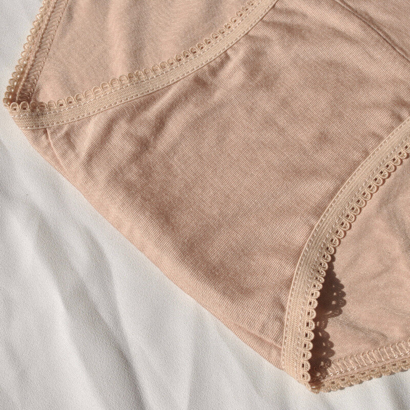 Culotte en coton taille haute pour femmes, sous-vêtement contrôle du ventre, coupe C, récupération, douce et extensible, taille US/EU