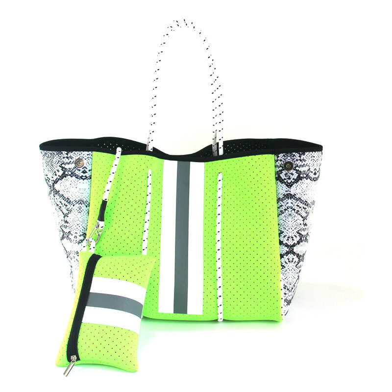 Borsa da spiaggia Tote in Neoprene borse da donna Casual moda borsa grande impermeabile borsa a tracolla grande capacità femminile Shopping Bolsa