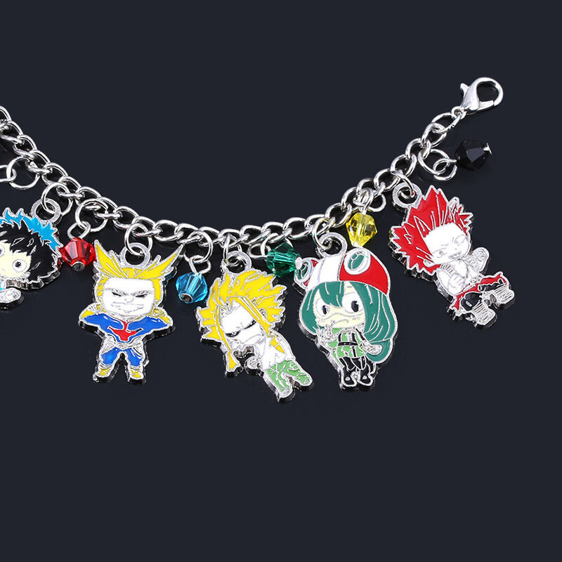 Bracelet My Hero Academia Midoriya Izuku, Image de personnage de dessin animé Todoroki Shoto Bakugou Katsuki