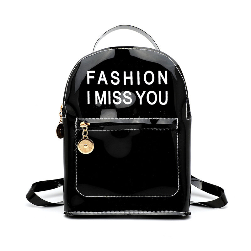 2020 Mini Backpack Women PVC Shoulder Bag For Teenage Girls Kids Fashion New Small Bagpack Female Ladies School Backpack Candy
