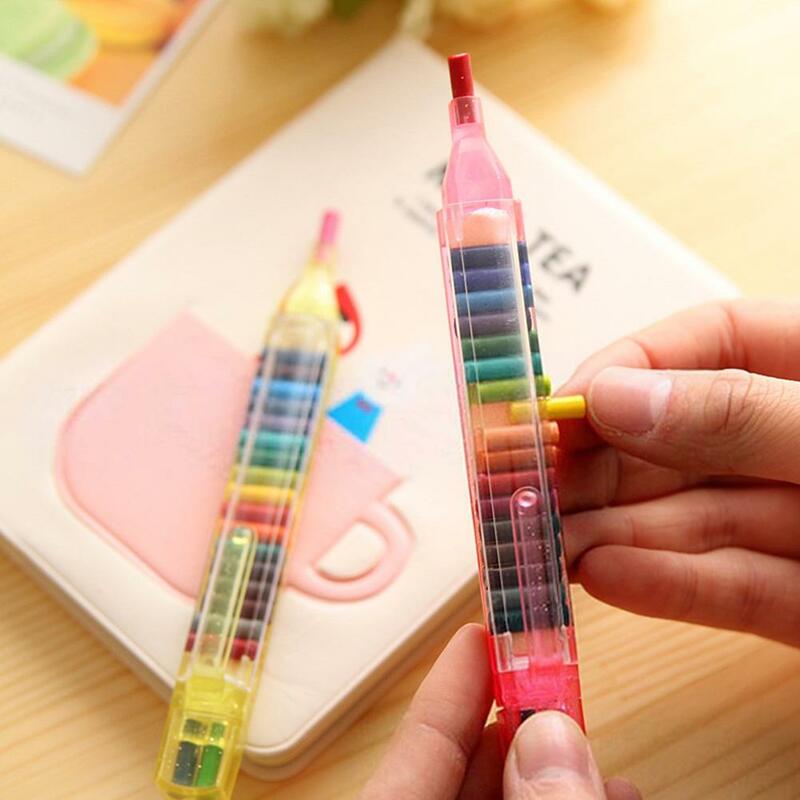 Bolígrafos acuarelables para niños y estudiantes, conjunto de crayones no tóxicos de 20 colores, suministros para escuela de pintura y dibujo