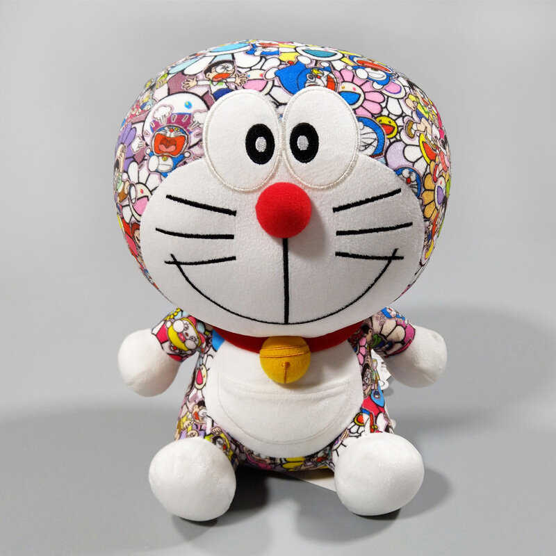 2 Size Colorful Doraemon Jingo Cat Plush Toy  Blue Fat Doll Pillow Baby for Toy gift