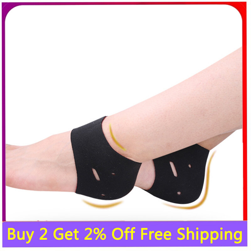 1 para podeszwy Fasciitis Foot Heel Pain Sock dla ścięgna ostrogi pęknięty ulga w bólu podpiętka mężczyźni kobiety wstaw skarpety pielęgnacja stóp