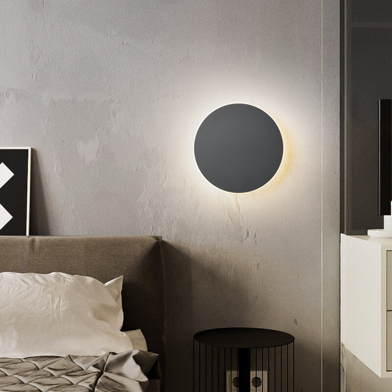 Lampu Dinding LED dengan Sentuhan Peredupan untuk Samping Tempat Tidur Tangga Loft Kamar Tidur Koridor Lorong Rumah Dalam Ruangan Dekoratif Sconce untuk AC90-260V