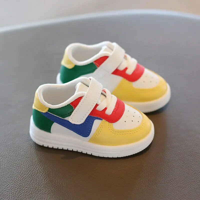 Fashion Casual Infant Soft Shoes Baby Shoes Toddler Girls Boys Sports Shoes for Children Girls Baby Leather Flats Kids Sneakers