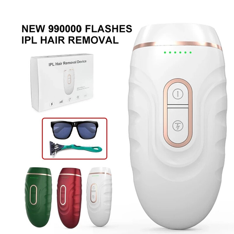 Nowy depilator laserowy IPL, trwały, 990000 błysków, laser, fotoepilator, epilator, laserowa depilacja, bezbolesne usuwanie włosów, elektryczne golenie, dropshipping